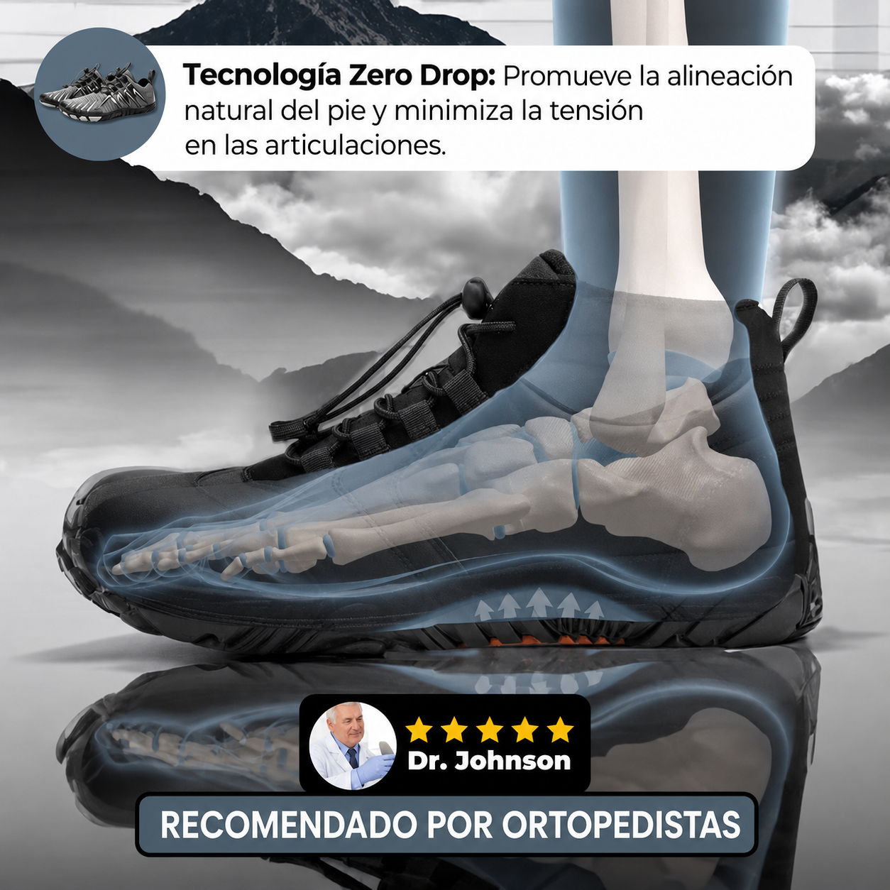 WalkFree | calzado ergonómico con conexión a la tierra.
