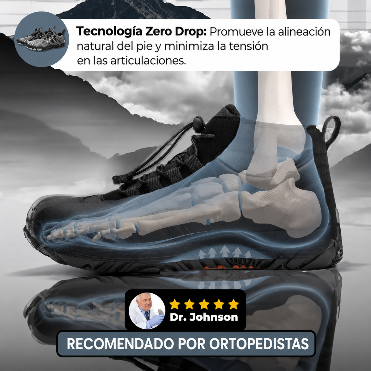 WalkFree | calzado ergonómico con conexión a la tierra.